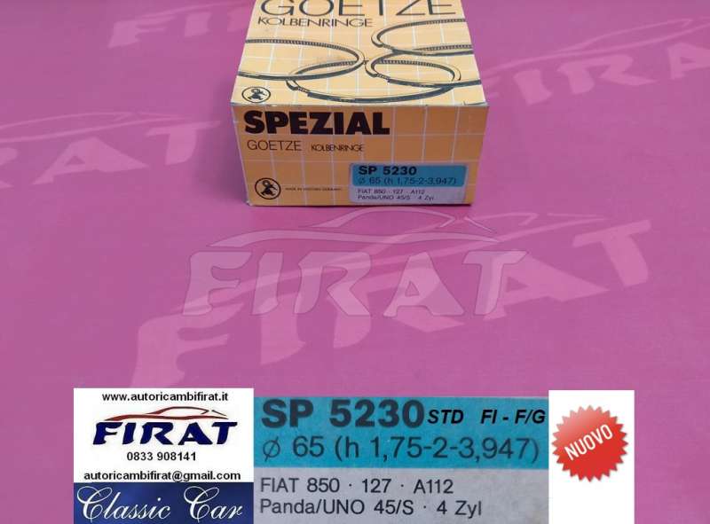 FASCE ELASTICHE FIAT 127 - PANDA - UNO - A112 STD (SP5230)